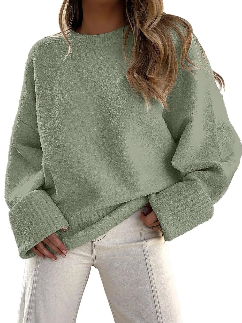 Women’s Oversized Relaxed Crew Neck Sweater